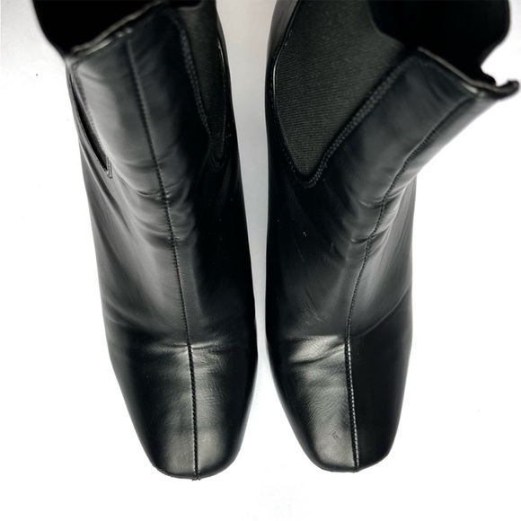 KOI Footwear block heel Chelsea boot black Faux Leather size 8 UK - US 9.5 - Picture 3 of 10